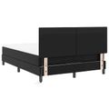 vidaXL Posteľ s pružinovým rámom Čierna 140 x 190 cm Umelá koža