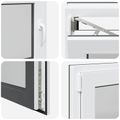 vidaXL Otočné a sklopné okno do suterénu RISOR 80 x 70 cm PVC a sklo