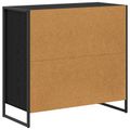 vidaXL Servírovacia skriňa Čierny dub 79 x 36 x 75.5 cm