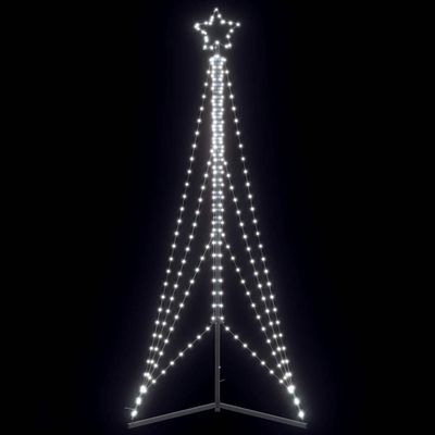 vidaXL LED vianočný stromček 483 LED studená biela 240 cm
