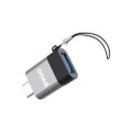 BWOO Adaptér USB - USB-C Sivý OTG BZ-35