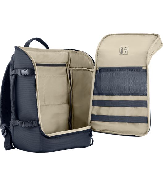 HP Travel 25L 15.6 BNG Laptop Bckpck Batoh, 25 l, rozširitelný na 30 l, 15.6", RFID ochrana, uzamykatelné zipy, recyklovaný plast, modrý