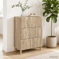 vidaXL Zásuvkový kabinet Dub sonoma 66 x 34,5 x 90 cm Kompozitné drevo