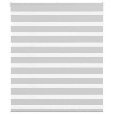 vidaXL Zebra roleta svetlosivá 135x100cm šírka látky 130,9cm polyester