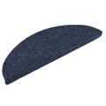 vidaXL Schodové rohože, samolepiace, 5 ks, 56x17x3 cm, modré, polkruhové