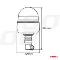 Výstražný maják LED VERTEX WAR09P, ECE R10 R65 39LED 12/24V IP56