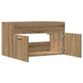 vidaXL Skrinka do kúpeľne dub artisan 90x38,5x46 cm kompozitné drevo