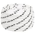 vidaXL Pracovné lano biele 16 mm 100 m polyester