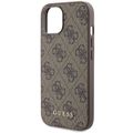 Obal Guess pre iPhone 15 6,1" GUHCP15SG4GFBR hnedá HC PU 4G Metal Logo