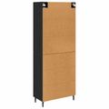 vidaXL Highboard 2 ks Čierny dub 69,5 x 34 x 180 cm Kompozitné drevo