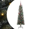 vidaXL Umelý vianočný stromček Zelená 150 cm PVC, plast a oceľ