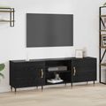 vidaXL TV skrinka 150 x 30 x 50 cm Čierny dub Kompozitné drevo