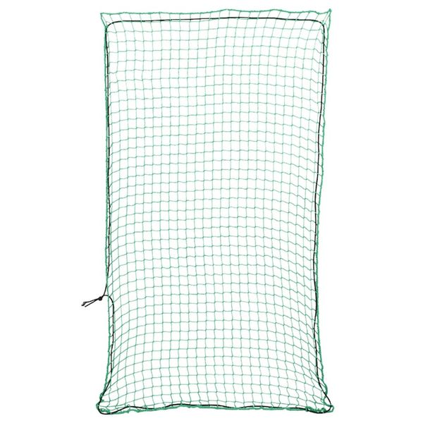 vidaXL Sieť na prívesný vozík s elastickým lanom, zelená 4,5x2,5 m, PP