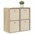 vidaXL Servírovacia skriňa Sonoma dub 68,5 x 32 x 67 cm