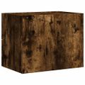 vidaXL Nástenný nočný stolík dymový dub 45x30x35 cm