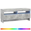 vidaXL LED TV kabinet Betónovo sivá Kompozitné drevo