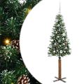 vidaXL Úzky vianočný stromček Zelená 150 cm