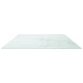 vidaXL Stolová doska, biela 120x65cm 8mm tvrdené sklo mramorový dizajn