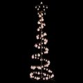 vidaXL LED vianočný stromček s ozdobami 120 LED teplá biela 180 cm