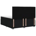 vidaXL Posteľ boxspring s matracom Čierna 200 x 200 cm Látka