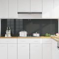 vidaXL Kuchynský obklad 2 ks Tmavo šedá 100 x 60 cm tvrdené sklo