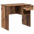vidaXL Stôl Staré drevo 90 x 49 x 75 cm Kompozitné drevo