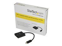 USB-C Male to DP Female (CDP2DPUCP) - Adaptér DisplayPort - USB-C (M) do DisplayPort, USB-C (len napájanie) (F) - Displayport 1.2/Thunderbolt 3 - USB Power Delivery (60W), podpora 4K60Hz (4096 x 2160) - čierna