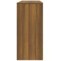 vidaXL Konzolový stolík, hnedý dub 100x35x76,5 cm, kompozitné drevo