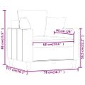 vidaXL Kreslo zelené 60 cm zamat