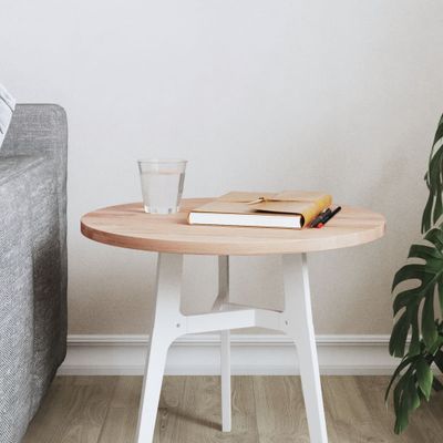 vidaXL Stolová doska Ø40x1,5 cm okrúhla masívny buk