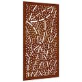 vidaXL Záhradná dekorácia 105x55 cm, cortenová oceľ, listy