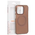 Puzdro Tecto Shield Mistiq Mag pre iPhone 15 Pro 6,1" hnedé