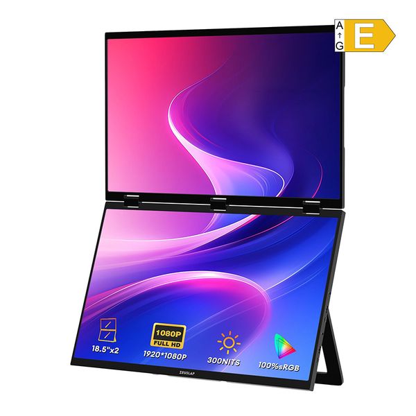 ZEUSLAP Z18W – prenosný monitor s dvoma 18-palcovými obrazovkami