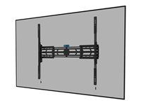Montážna sada (montáž na stenu) - ťažká prevádzka - pre plochý panel - pevný - uzamykateľný - čierna - veľkosť obrazovky: 55"-115"