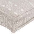 vidaXL Podložka na paletovú sedačku, svetlohnedá, látka, patchwork