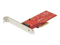 x4 PCIe 3.0 NVMe / AHCI / NGFF / M-Key - Low Profile and Full Profile - SSD PCIe M.2 Adapter (PEX4M2E1) - Adaptér rozhrania - M.2 - Expansion Slot to M.2 - M.2 Card - PCIe x4 - červená - pre P/N: BNDTB10GI, BNDTB210GSFP, BNDTB310GNDP, BNDTB410GSFP, BNDTB4M2E1, BNDTBUSB3142
