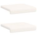 vidaXL Vankúš na lavičku 2 ks Sherpa látka Krémová Hĺbka 35 cm