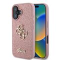 Guess puzdro pre iPhone 16 6,1" GUHCP16SHG4SGP Fixed Glitter Big 4G pink
