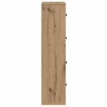 vidaXL Knižnica dub artisan 60x24x101,5 cm kompozitné drevo