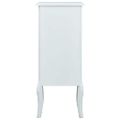 vidaXL Komoda so 4 zásuvkami, biela 40x30x95 cm, MDF