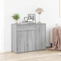vidaXL Komoda sivý dub sonoma 88x30x70 cm spracované drevo