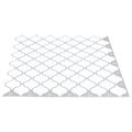 vidaXL Dlažba Lanturn 20 ks Biela 27 x 27 cm Polyuretán a PET
