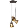 vidaXL Závesná lampa 25 W starožitná mosadzná 30x30x100 cm E27