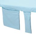 vidaXL Osušky pre ležadlo 2 ks Modrá 210 x 75 cm