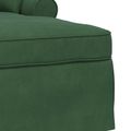 vidaXL Pufa s sukňou 3 ks Jungle Green Kordúrová tkanina