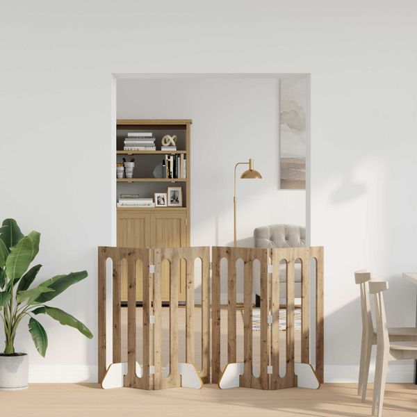 vidaXL Sklápacia bezpečnostná zábrana pre domáce zvieratá 4 pcs