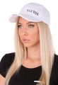 Kšiltovka s LED svetlom B-CAP 25lm, nabíjacia, USB, univerzálna veľkosť, biela SIXTOL