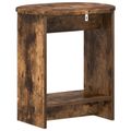 vidaXL Bočný stôl Dymový dub 50 x 39,5 x 55 cm Kompozitné drevo