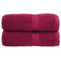 vidaXL Prémiové umývacie utierky SOLUND 2 ks bordové 30x30 cm 600 g/m²