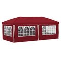 vidaXL Prístrešok na párty 575 x 288 x 245 cm Vínovo červená